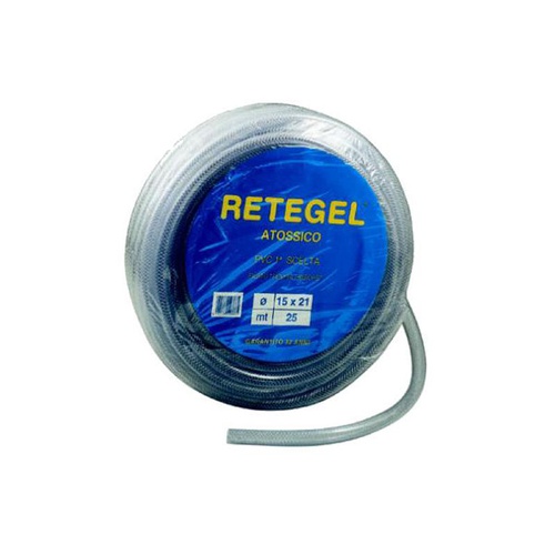TUBO RETE-GEL CRISTALLO ATOSSICO 50 M 19X26 MM TUBO RETE-GEL CRISTALLO ATOSSICO 50 M 19X26 MM