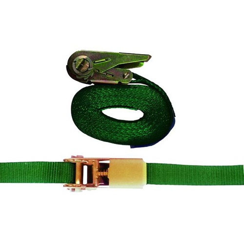 CINGHIE SEMPLICI VIGOR VERDE C/CRICCHETTO 25MM   5 M