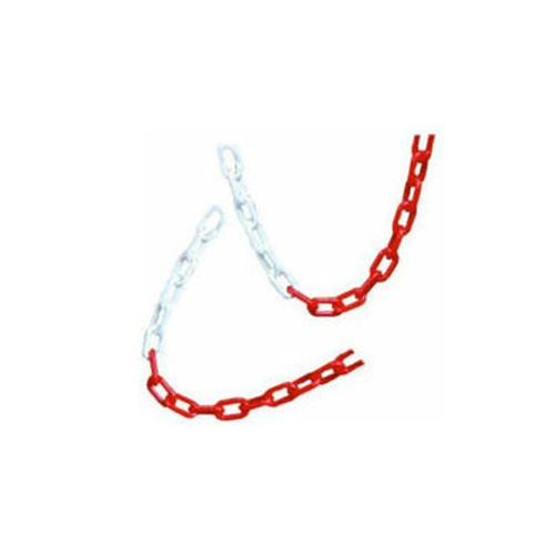 CATENA PLASTICA BICOLOR VIGOR BIANCO/ROSSO 25 M 8X29X49 MM
