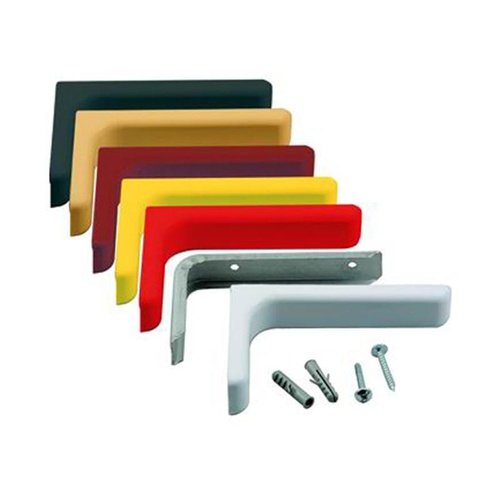MENSOLE ACCIAIO RICOPERTE ABS BIANCO      12 CM