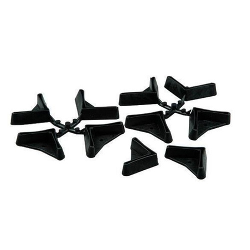 PIEDINI P/ANGOLARI PLASTICA BUSTA PZ.10 LARGHI   35X55 MM