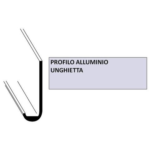 MT. 2,00 UNGHIETTA ARGENTO MM. 18X1
