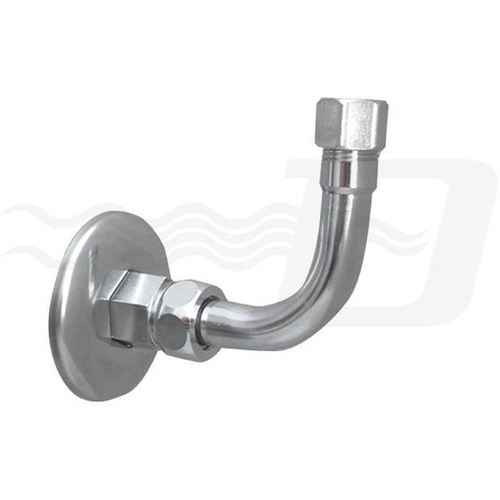 CURVETTA SOTTOLAVABO A 90° COMPLETA 1/2 X 3/8 DIAM. 10