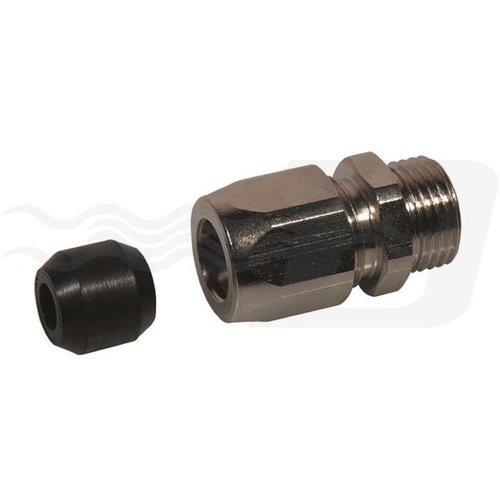 ADATTATORE PORTAGOMMA PER FLESSIBILE GAS FF INOX ESTENSIBILE