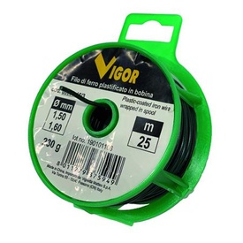 FILO FERRO PLASTICATO VERDE LEGATURA 230G    25M DIAM.1,6MM
