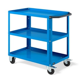 CARRELLO CLEVER SMALL SMONTATO CON RUOTE - DIM. MM  L=908 P=515 A=819 - COLORE: BLU RAL5012