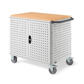 CARRELLO CLEVER LARGE SMONTATO CON RUOTE - DIM. MM  L=1030 P=655 A=868 - COLORE: GRIGIO CHIARO RAL7035