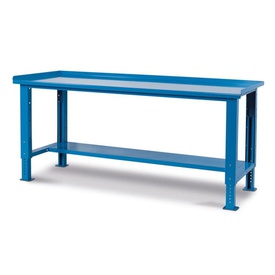 BANCO WORK UP SMONTATO CON PIANO IN ACCIAIO - DIM. MM  L=2007 P=704 A=1112 - COLORE: BLU RAL5012