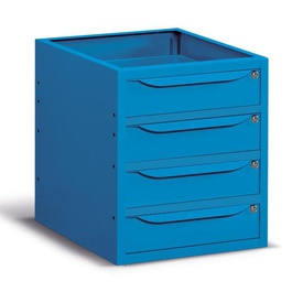 ARMADIO WORK KEY COMFORT C0 CON 4 CASSETTI H=105 MM - DIM. MM  L=500 P=630 A=570 - COLORE: BLU RAL5012