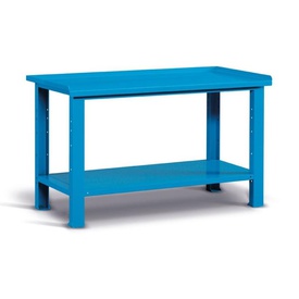 BANCO WORK SMONTATO CON PIANO IN ACCIAIO - DIM. MM  L=1507 P=704 A=887 - COLORE: BLU RAL5012