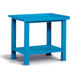 BANCO WORK SMONTATO CON PIANO IN ACCIAIO - DIM. MM  L=1031 P=704 A=887 - COLORE: BLU RAL5012